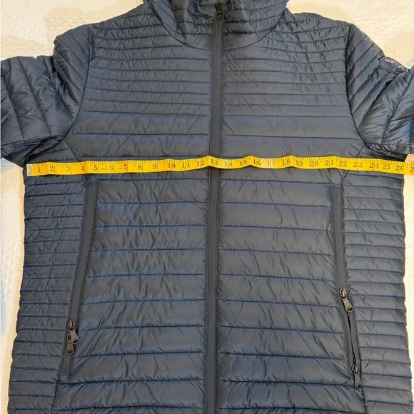 Pajar Puffer Jacket Mens XL Navy Lightweight Packable Hooded Windproof - Picture 7 of 8